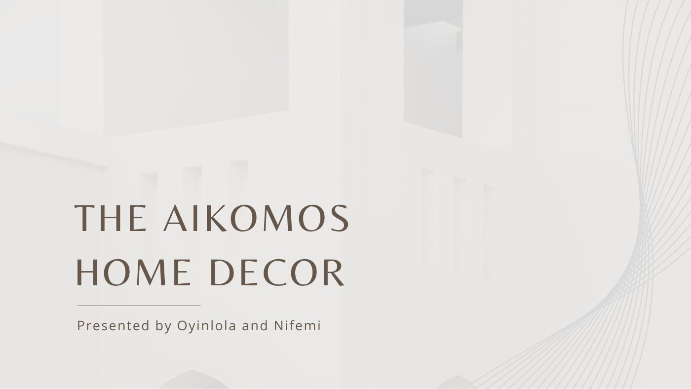 The Aikomos Home Decor book cover